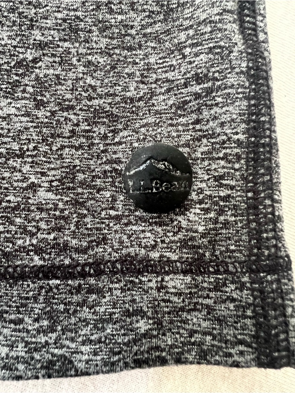 Super Soft L.L. Bean Heathered Charcoal Women's Active Shorts Elastic Waist - Picture 5 of 7